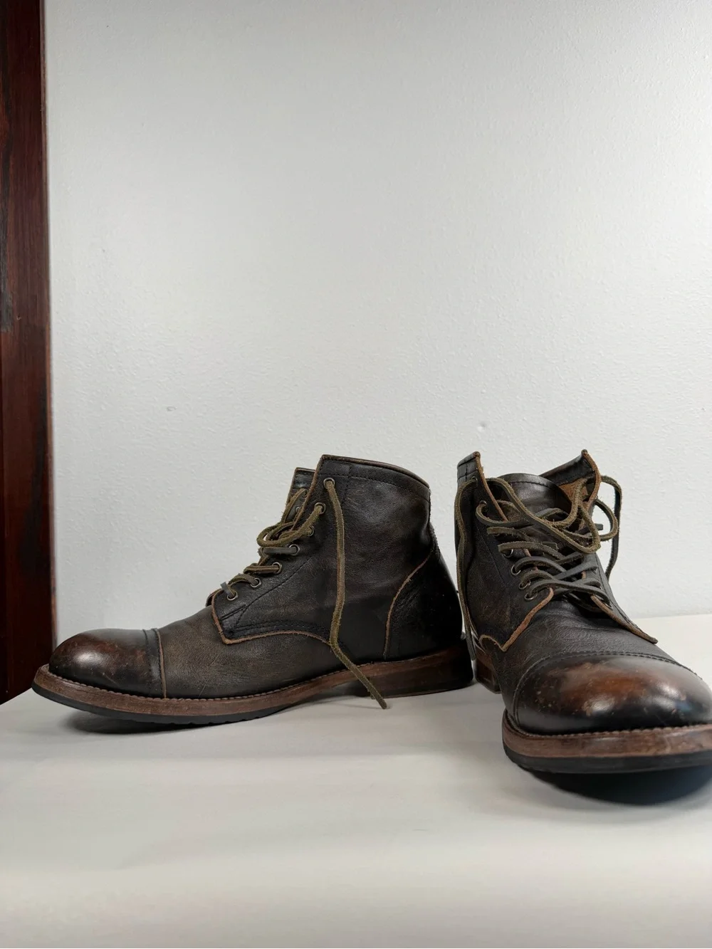 Freebird by Steven Men's Prison Boots Size 13 Leavenworth Brown Leather Boots